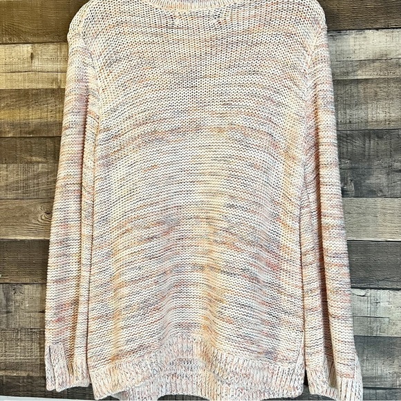 Ann Taylor Loft Space Dye Rainbow Knit Sweater - Picture 2 of 5